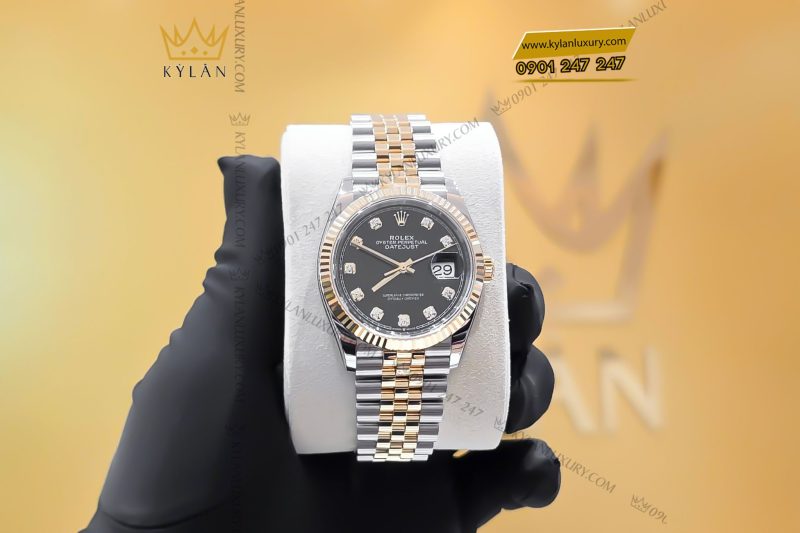 Đồng hồ Rolex Datejust 36 126233-0021 mặt số đen
