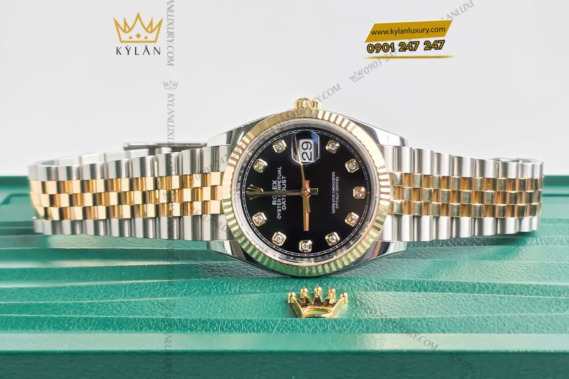 Đồng hồ Rolex Datejust 36 126233-0021 mặt số đen