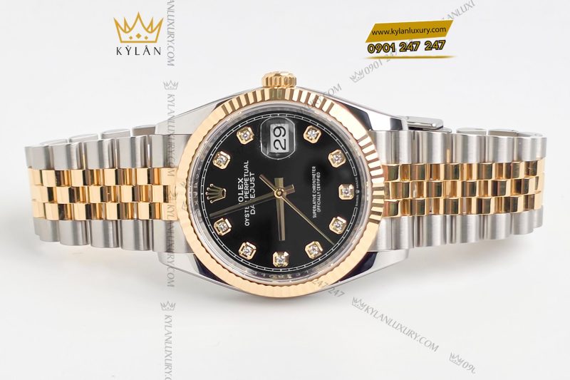 Đồng hồ Rolex Datejust 36 126233-0021 mặt số đen