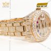 Đồng hồ Rolex Datejust custom vàng đính full kim cương, cọc số Rainbow 31mm