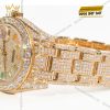 Đồng hồ Rolex Datejust custom vàng đính full kim cương, cọc số Rainbow 31mm