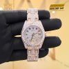 Đồng hồ Rolex Datejust custom vàng đính full kim cương, cọc số Rainbow 31mm