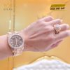 Đồng hồ Rolex Day-Date 40 228345RBR-0006 mặt số Chocolate cọc số kim cương