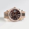 Kỳ Lân Luxury Dong ho Rolex Day Date 40 228345RBR 0006 mat so Chocolate coc so kim cuong 14 Đồng hồ Rolex Day-Date 40 228345RBR-0006 mặt số Chocolate cọc số kim cương