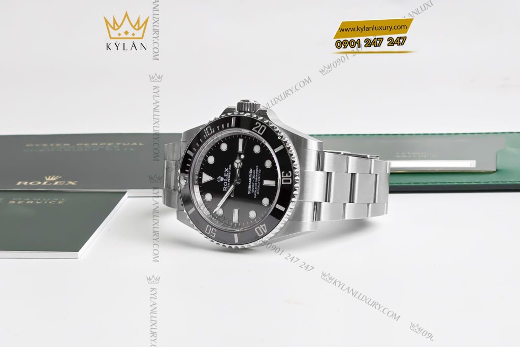 Kỳ Lân Luxury Dong ho Rolex Submariner 124060 0001 mat so den 2 Đồng hồ Rolex Submariner 124060-0001 mặt số đen