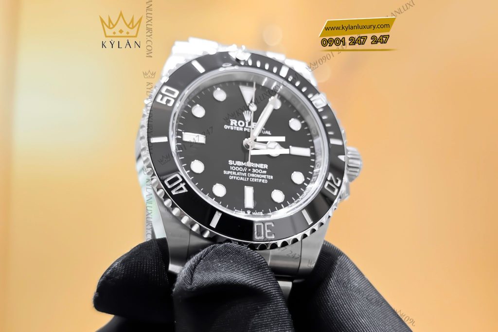 Kỳ Lân Luxury Dong ho Rolex Submariner 124060 0001 mat so den 8 Đồng hồ Rolex Submariner 124060-0001 mặt số đen