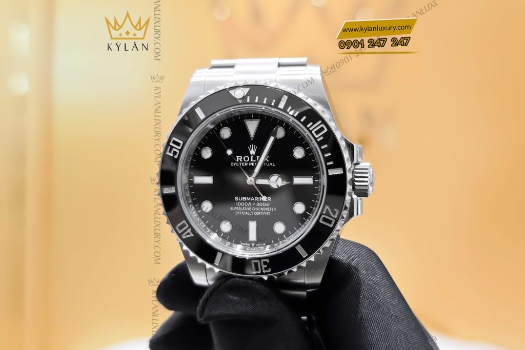 Kỳ Lân Luxury Dong ho Rolex Submariner 124060 0001 mat so den 9 Đồng hồ Rolex Submariner 124060-0001 mặt số đen