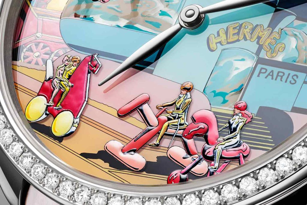 Kỳ Lân Luxury Hermes Arceau Locomotion 3 Đồng hồ Hermès Arceau Locomotion