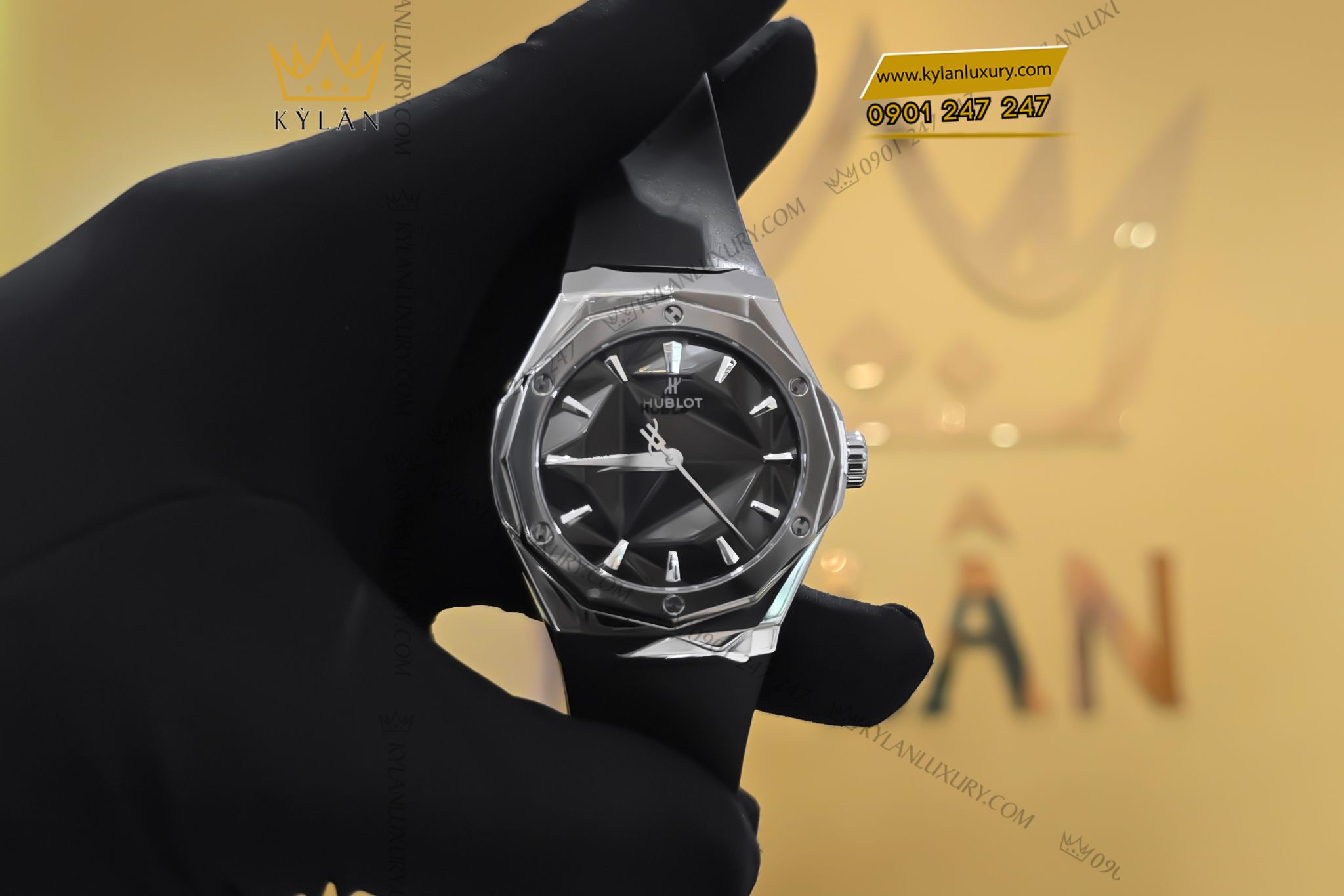 Kỳ Lân Luxury Hublot Classic Fusion Orlinski Titanium 40mm 7 Đồng hồ Hublot Classic Fusion Orlinski Titanium Black 40mm
