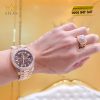 Đồng hồ Rolex Day Date 40 mặt số Chocolate vành kim cương 228345RBR-0006