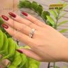 Nhẫn nam vàng hồng nguyên khối Au750 đính viên chủ 7ly2