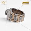 Nhẫn Rolex demi vàng nguyên khối Au750 đính viên chủ 11ly
