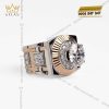 Nhẫn Rolex demi vàng nguyên khối Au750 đính viên chủ 11ly