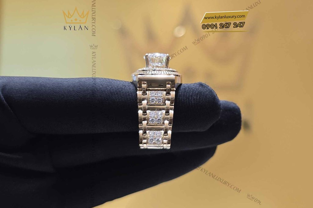 Kỳ Lân Luxury nhan rolex vang vang nguyen khoi au750 dinh vien chu 9ly4 6 Nhẫn Rolex vàng vàng nguyên khối Au750 đính viên chủ 9ly4