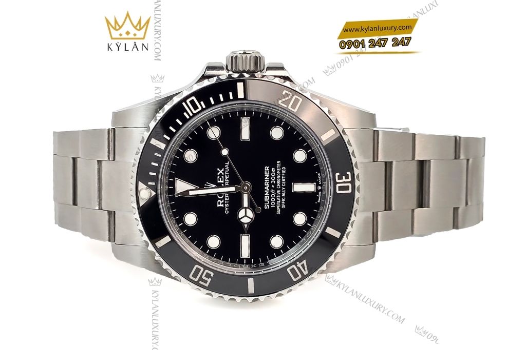 Kỳ Lân Luxury rolex submariner 124060 0001 mat so den 1 Đồng hồ Rolex Submariner 41 124060-0001 mặt số đen