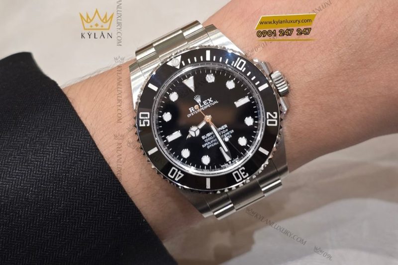 Đồng hồ Rolex Submariner 41 124060-0001 mặt số đen