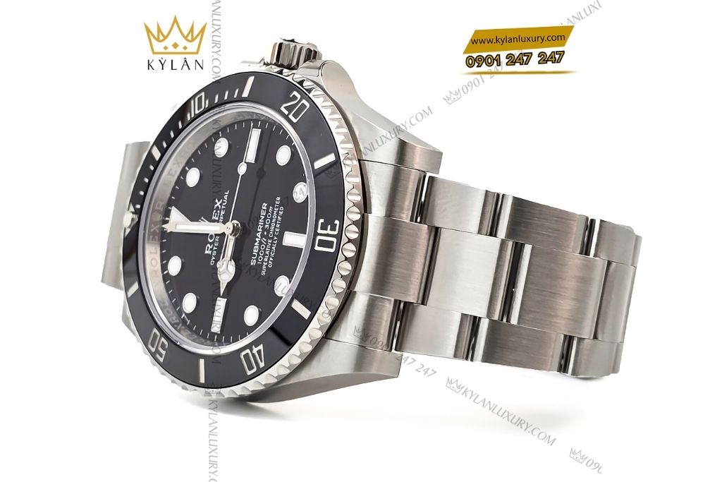 Kỳ Lân Luxury rolex submariner 124060 0001 mat so den 16 Đồng hồ Rolex Submariner 41 124060-0001 mặt số đen