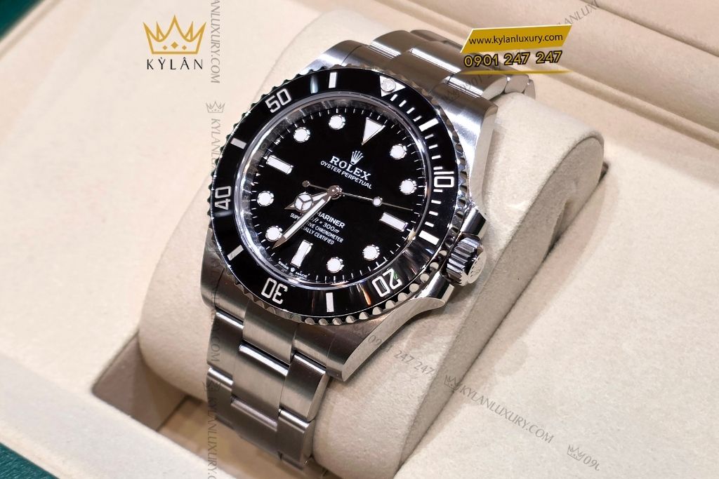 Kỳ Lân Luxury rolex submariner 124060 0001 mat so den 6 Đồng hồ Rolex Submariner 41 124060-0001 mặt số đen