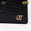 Ví nam da cá Alligator đính logo DT vàng nguyên khối Au750