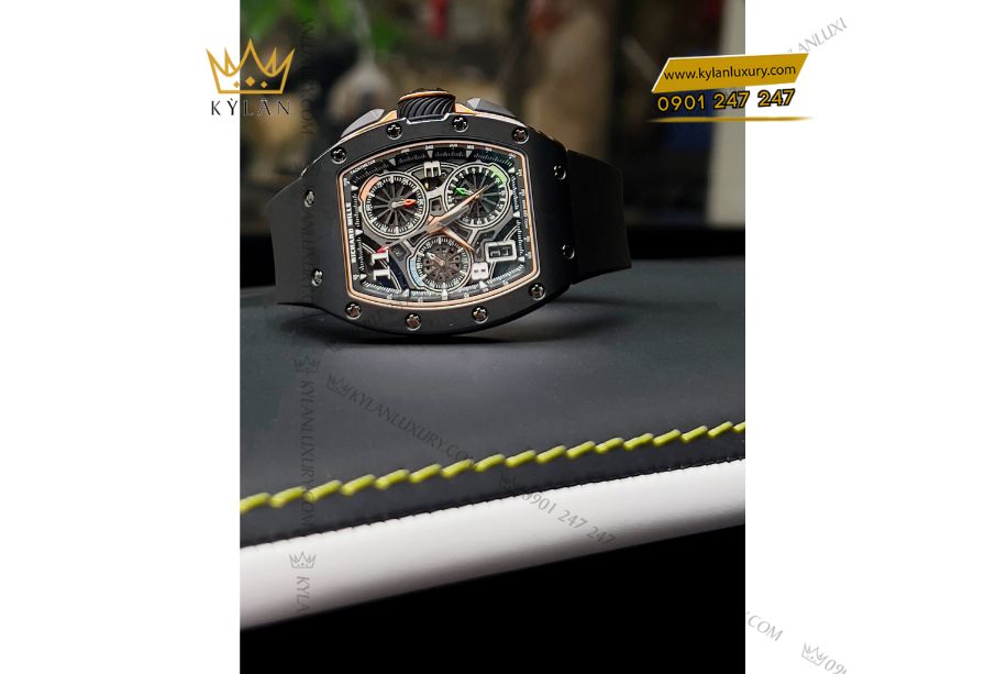 Kỳ Lân Luxury 12 1 Đồng Hồ Richard Mille RM 72-01 Black Ceramic Lifestyle In-House Chronograph
