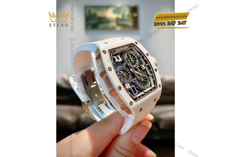Đồng Hồ Richard Mille RM 72-01 White Ceramic Lifestyle In-House Chronograph