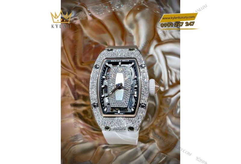Richard Mille RM 07-01 White Gold Full Snow Diamond MOP