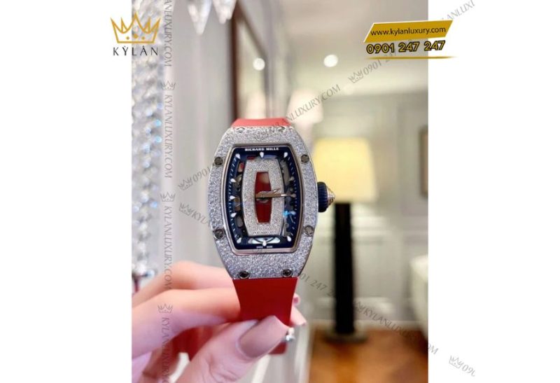 Richard Mille RM 07-01 White Gold Full Snow Diamond Jasper – Tuyệt tác xa xỉ dành cho phái đẹp