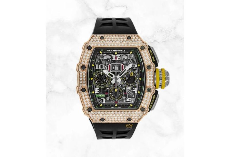 Richard Mille RM 11-03 Full Diamond nạm kim cương brilliant và vàng hồng 18k 