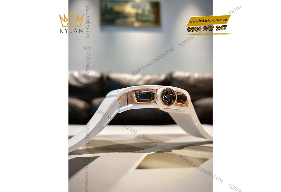 Kỳ Lân Luxury 6 3 Đồng Hồ Richard Mille RM 72-01 White Ceramic Lifestyle In-House Chronograph