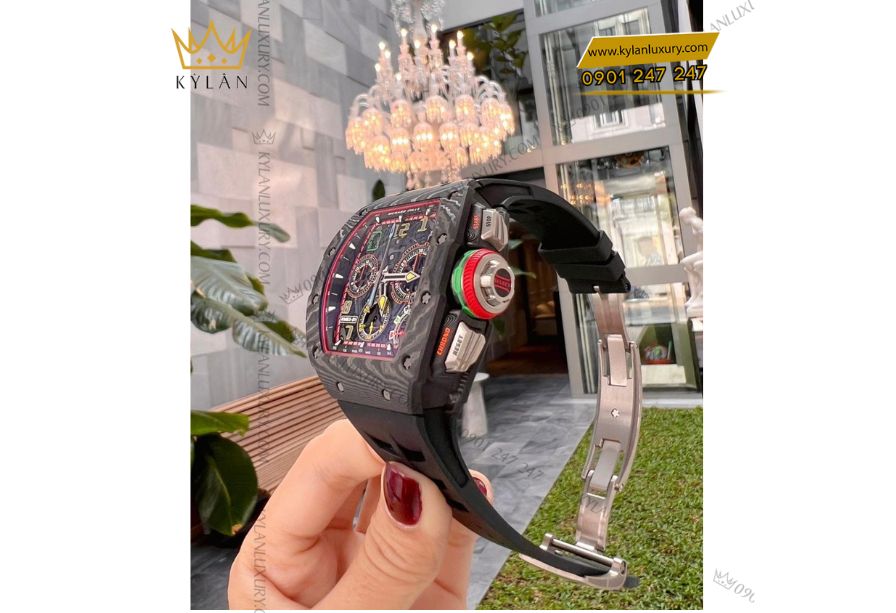 Kỳ Lân Luxury 7 3 Richard Mille RM 11-03 Full Diamond vỏ dáng Tonneau đặc trưng