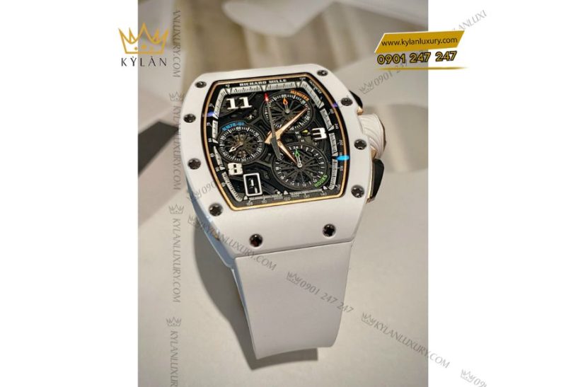 Đồng Hồ Richard Mille RM 72-01 White Ceramic Lifestyle In-House Chronograph