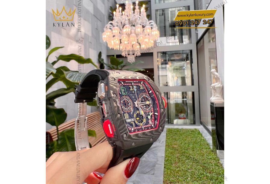 Kỳ Lân Luxury 9 1 Richard Mille RM 11-03 Full Diamond vỏ dáng Tonneau đặc trưng