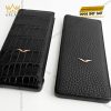 Bao da Vertu MetaVertu da cá sấu màu đen