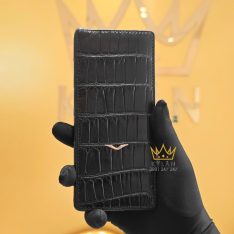 Bao da Vertu MetaVertu da cá sấu màu đen