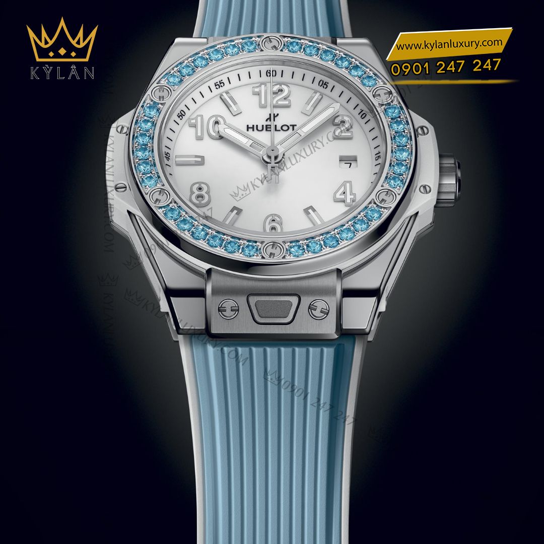 Kỳ Lân Luxury Dong ho Hublot Big Bang One Click Joyful Steel Sky Blue 33mm 4 Đồng hồ Hublot Big Bang One Click Joyful Steel Sky Blue 33mm