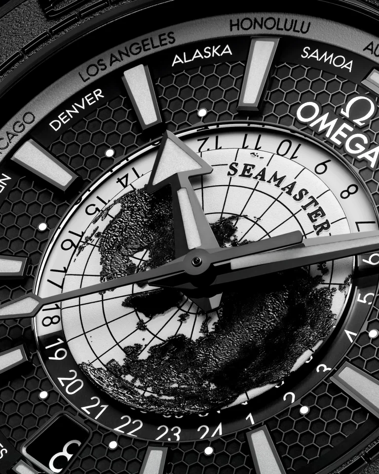 Đồng hồ OMEGA Seamaster Planet Ocean 600M Worldtimer 1 Kỳ Lân Luxury Dong ho OMEGA Seamaster Planet Ocean 600M Worldtimer1 Đồng hồ OMEGA Seamaster Planet Ocean 600M Worldtimer