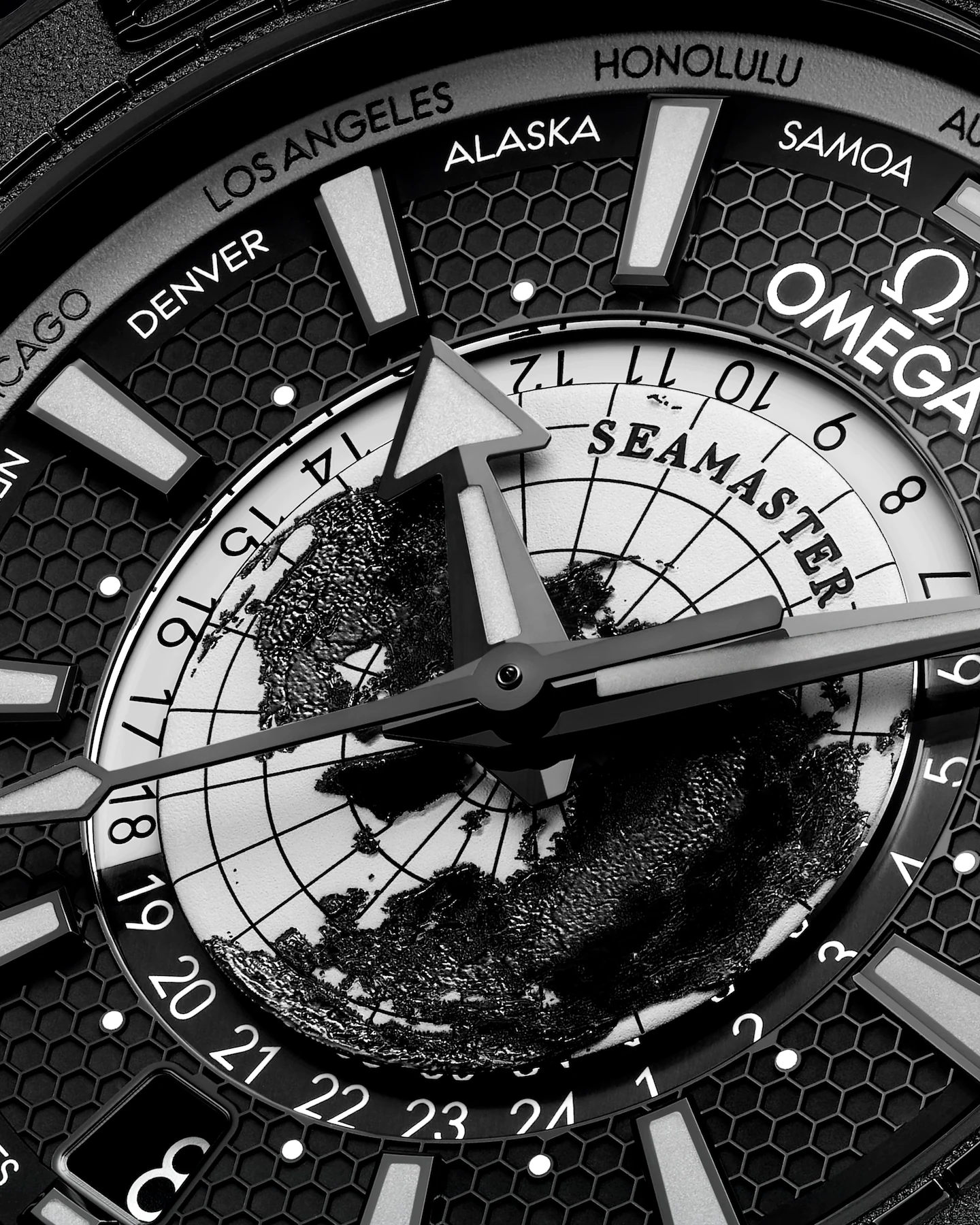 Kỳ Lân Luxury Dong ho OMEGA Seamaster Planet Ocean 600M Worldtimer1 Đồng hồ OMEGA Seamaster Planet Ocean 600M Worldtimer