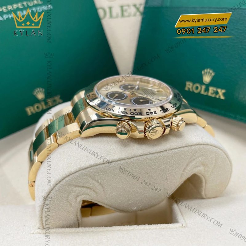 Đồng hồ Rolex Cosmograph Daytona 40 126508-0006 mặt vàng Champagne