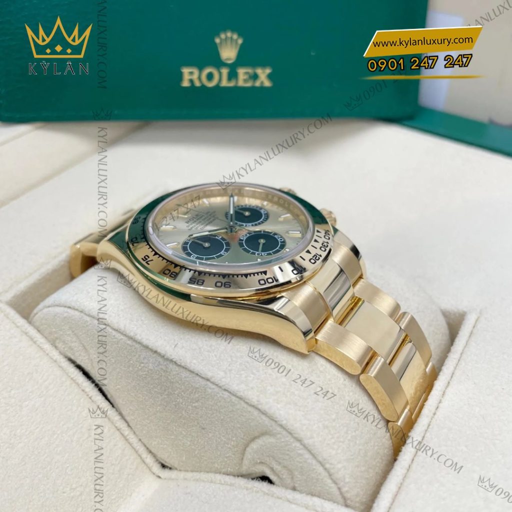 Kỳ Lân Luxury Dong ho Rolex Cosmograph Daytona 40 126508 0006 mat so cang Champagne den 6 Đồng hồ Rolex Cosmograph Daytona 40 126508-0006 mặt vàng Champagne