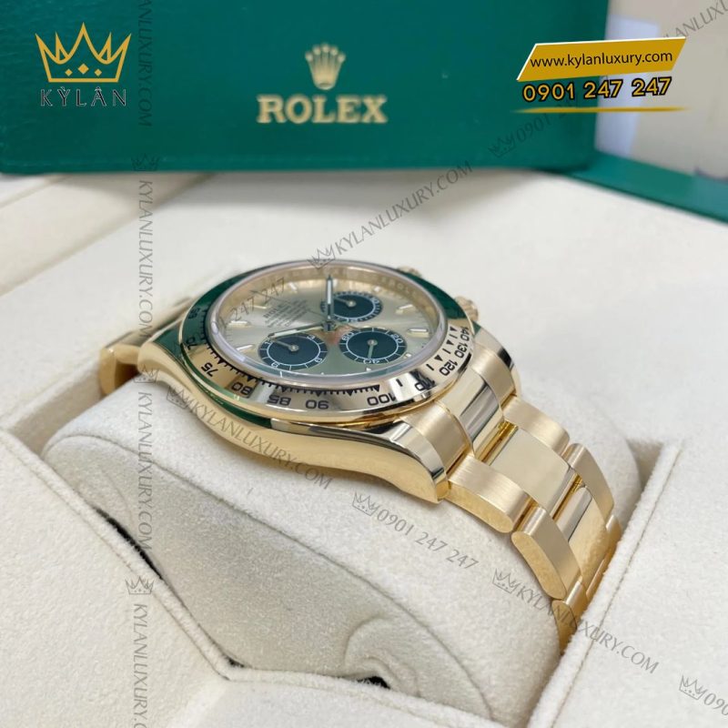 Đồng hồ Rolex Cosmograph Daytona 40 126508-0006 mặt vàng Champagne