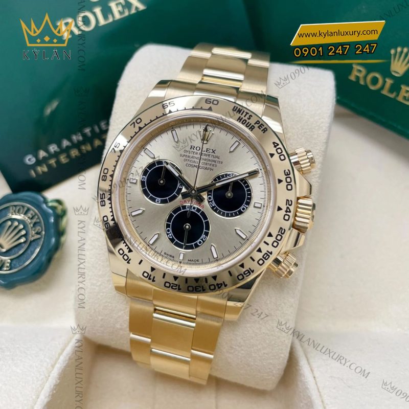 Đồng hồ Rolex Cosmograph Daytona 40 126508-0006 mặt vàng Champagne