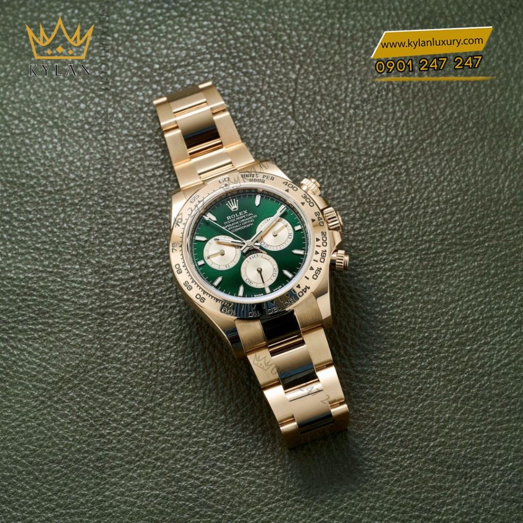 Kỳ Lân Luxury Dong ho Rolex Cosmograph Daytona 40 126508 0008 mat xanh la cay 10 Đồng hồ Rolex Cosmograph Daytona 40 126508 mặt xanh lá cây