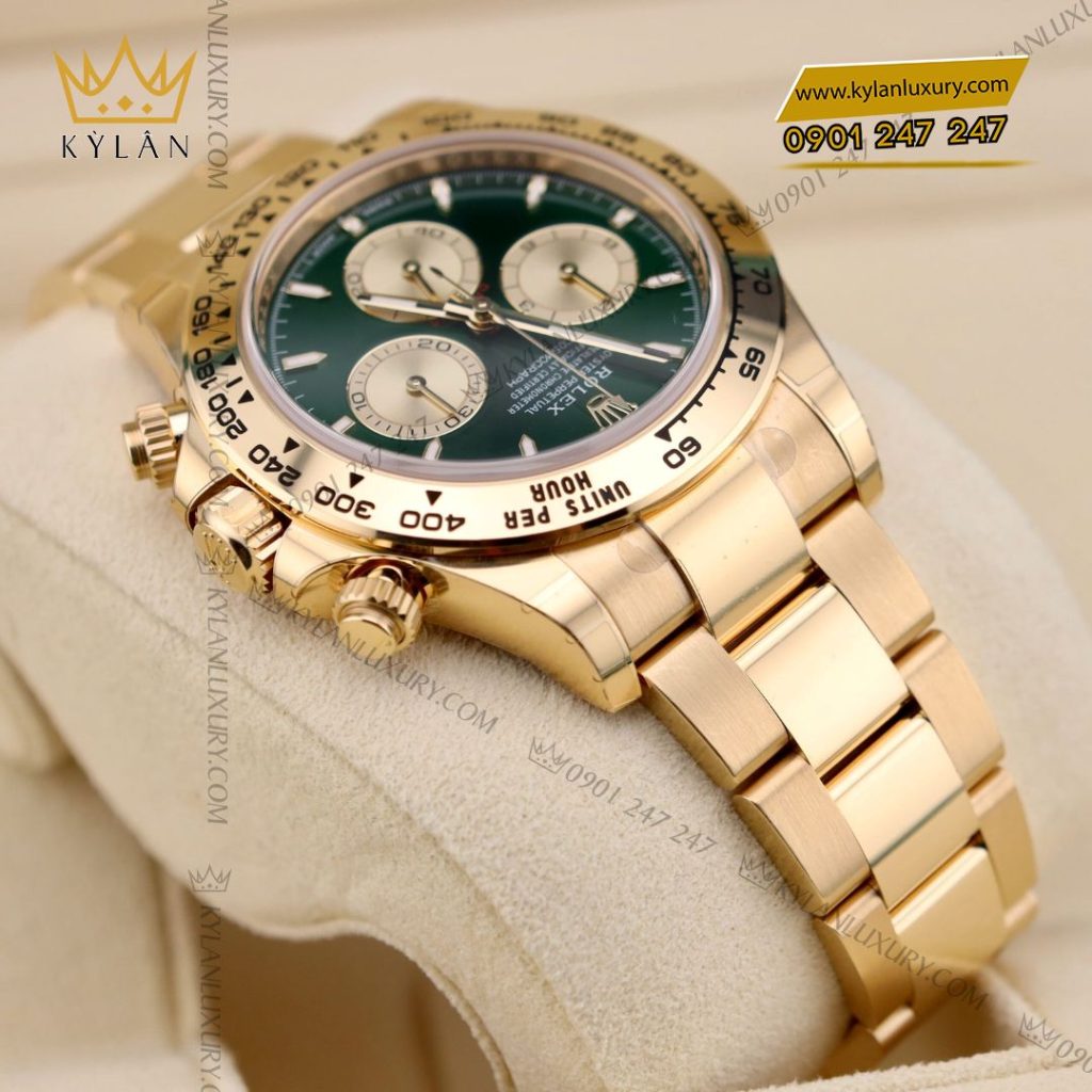 Kỳ Lân Luxury Dong ho Rolex Cosmograph Daytona 40 126508 0008 mat xanh la cay 5 Đồng hồ Rolex Cosmograph Daytona 40 126508 mặt xanh lá cây