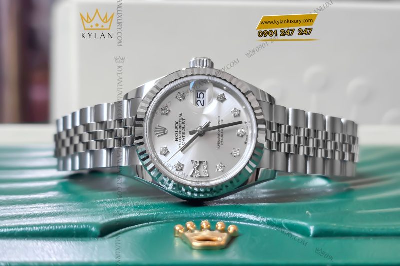 Đồng hồ Rolex Lady-Datejust 28 279174-0021 mặt số bạc