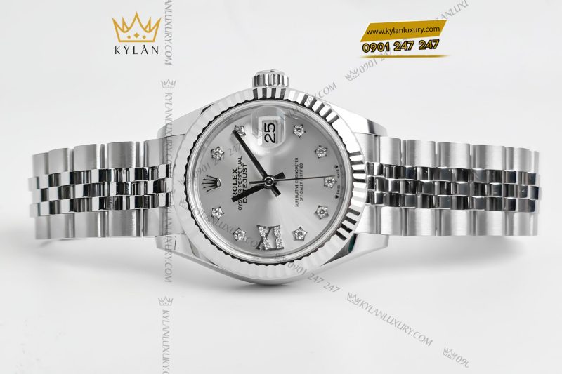 Đồng hồ Rolex Lady-Datejust 28 279174-0021 mặt số bạc