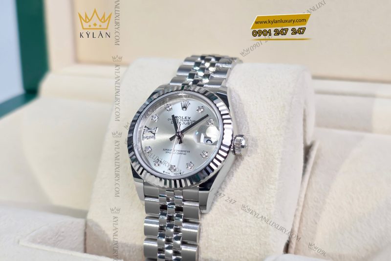 Đồng hồ Rolex Lady-Datejust 28 279174-0021 mặt số bạc