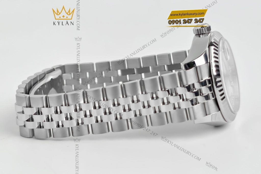Kỳ Lân Luxury Dong ho Rolex Lady Datejust 28 279174 0021 mat so bac 8 Đồng hồ Rolex Lady-Datejust 28 279174-0021 mặt số bạc
