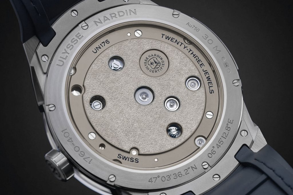 Kỳ Lân Luxury Dong ho Ulysse Nardin Blast Free Wheel Maillechort 4 Đồng hồ Ulysse Nardin Blast Free Wheel Maillechort