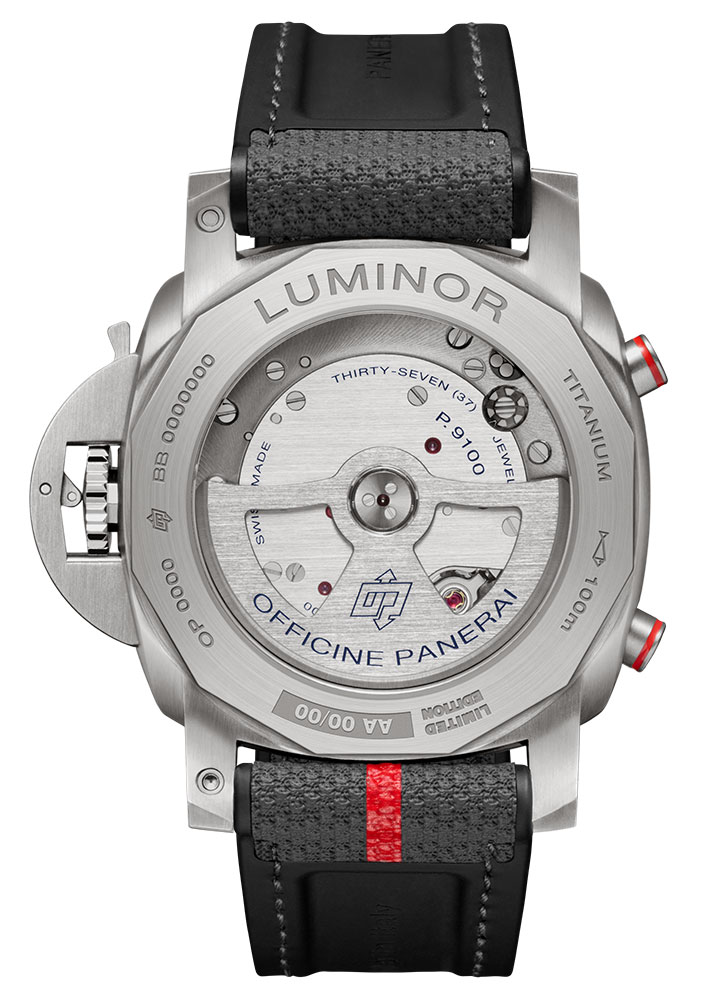 Kỳ Lân Luxury Panerai Luminor Chrono Flyback Luna Rossa PAM01654 1 Đồng hồ Panerai Luna Rossa lấy cảm hứng từ America's Cup