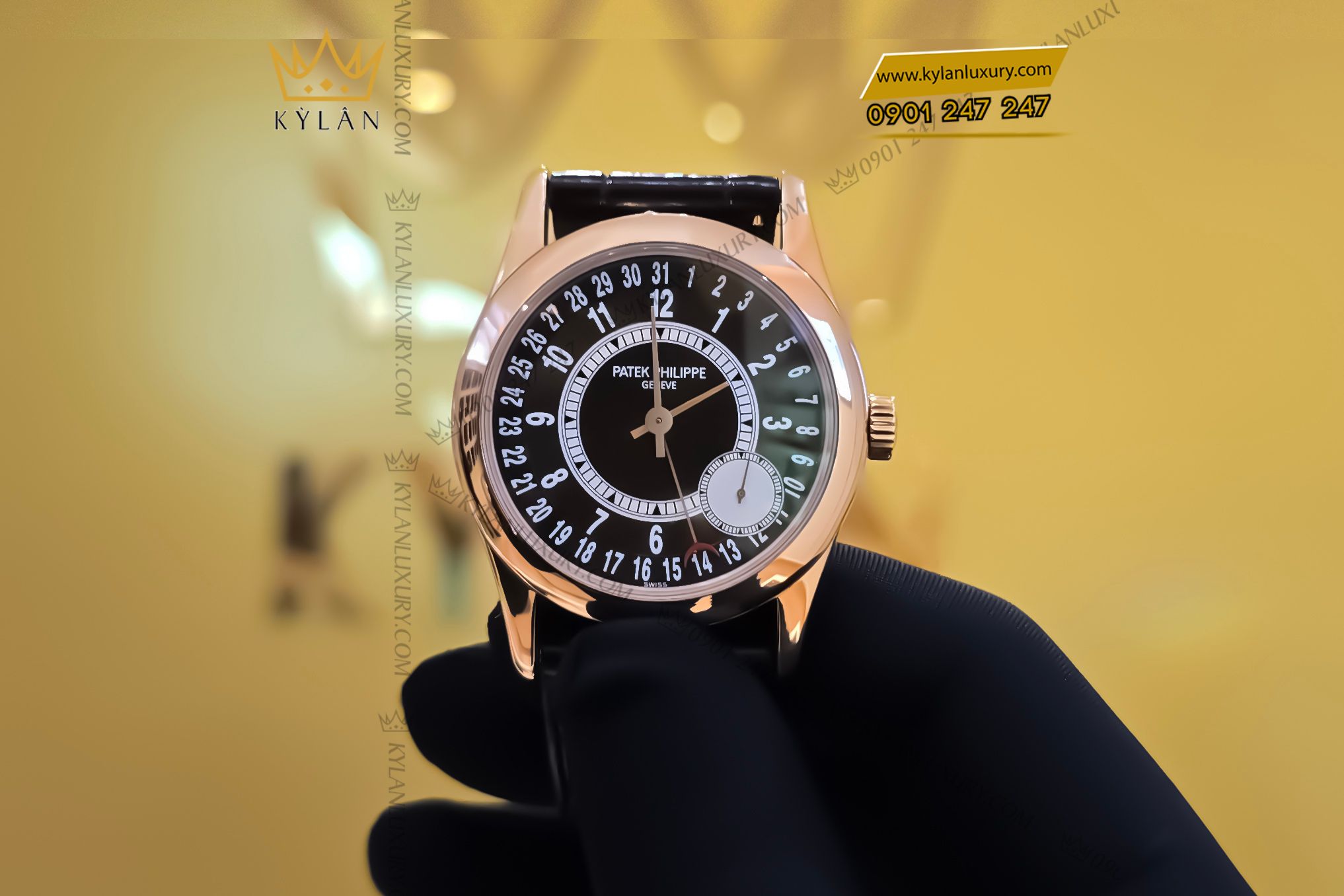 Kỳ Lân Luxury Patek Philippe Calatrava 6000R‑001 Rose Gold 1 Đồng hồ Patek Philippe Calatrava 6000R‑001 Rose Gold